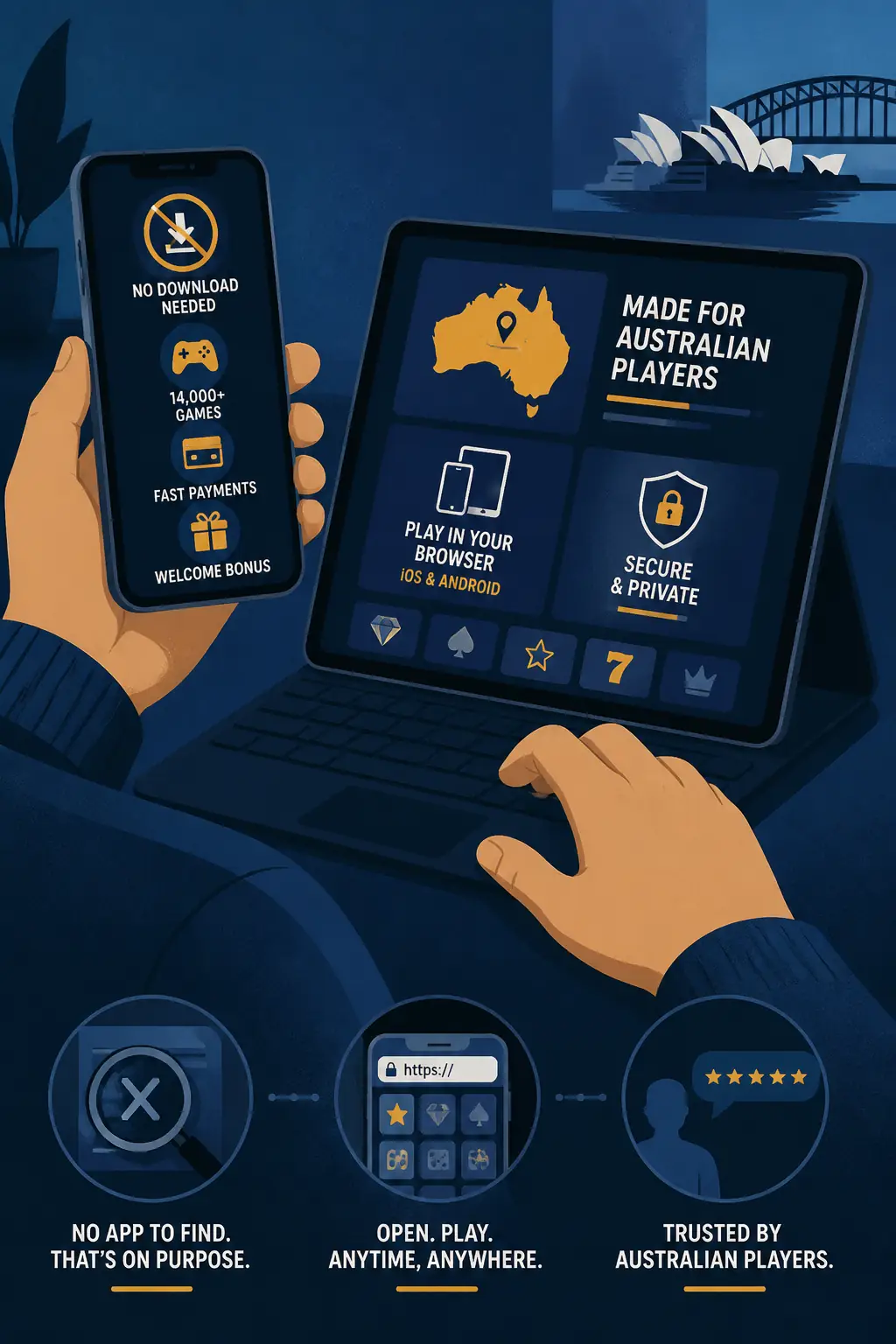 Lucky Dreams App: Mobile Casino for Australia visual guide for Lucky Dreams Casino