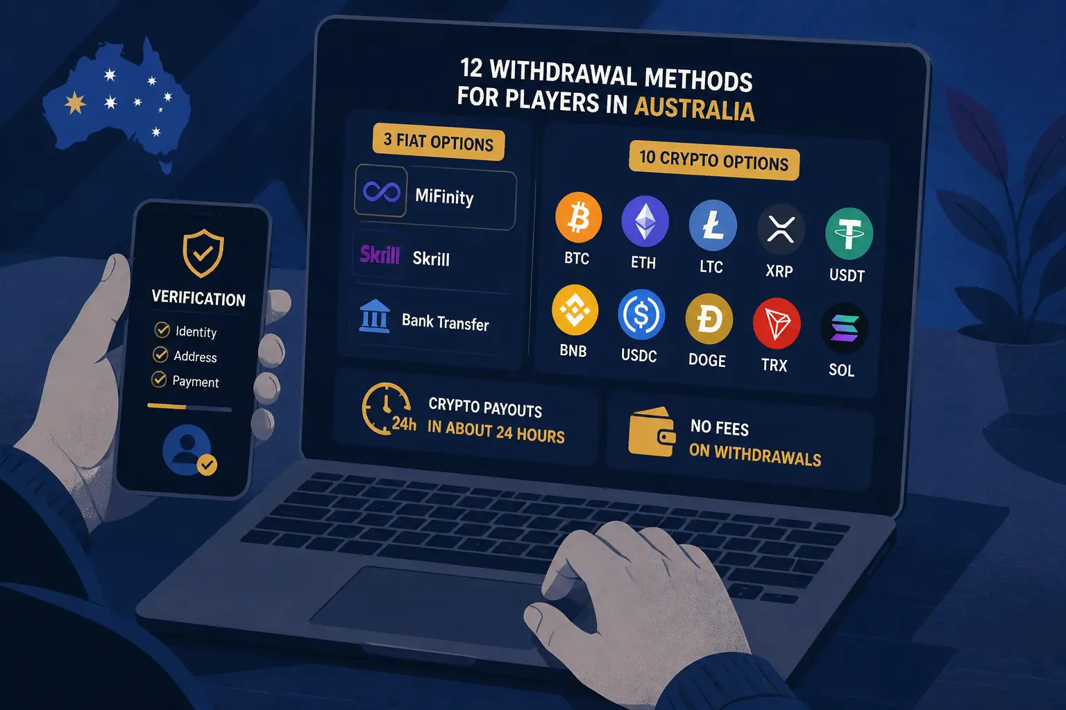 Lucky Dreams Casino Withdrawal visual guide for Lucky Dreams Casino